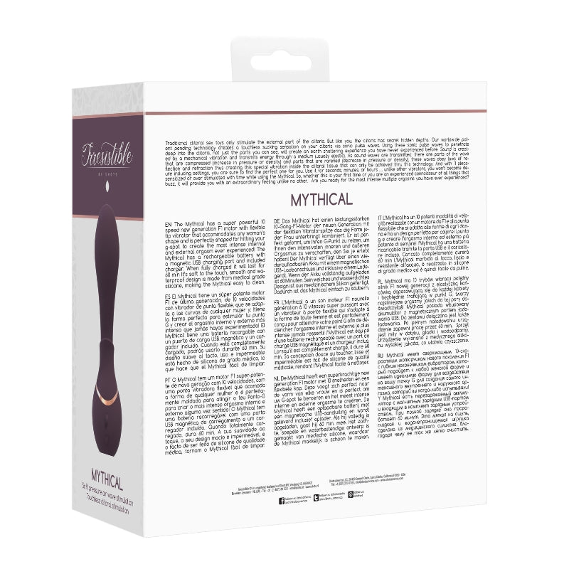 Irresistible Mythical - Air Pulse VibratorVibo's - Vibrator g spotIrresistibleIrresistibleRoze