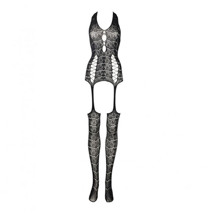 Le Desir Sexy Lingerie Kanten Catsuit Jarretel One Size, voorkant zonder model