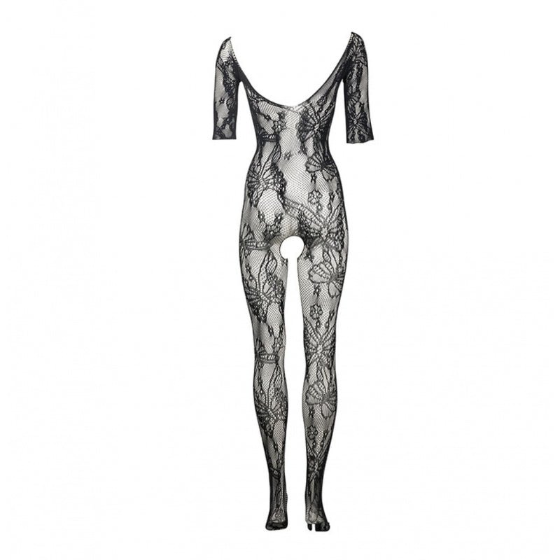 Le Désir Bodystocking met Kant en Lange Mouwen - Queen SizeDames lingerie - BodystockingLe DesirBodystocking