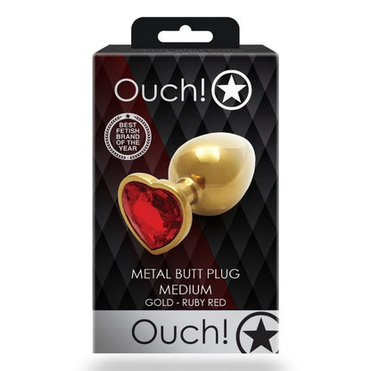 Ouch! Luxe Juwelen Buttplug van Goud - Verleid met StijlDildo - ButtpluggenOuchOuchSmall