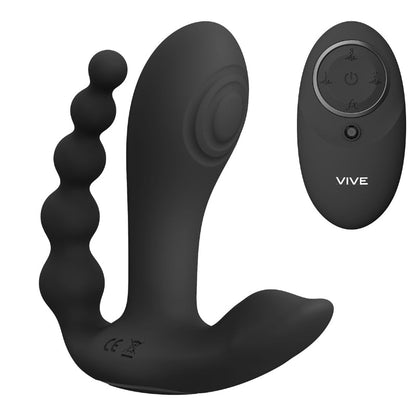 VIVE KATA Multi Vibrator - Innovatieve Drievoudige StimulatieVibo's - Vibrator g spotViveGiftboxZwart